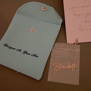 Personalized “Elizabeth” gold necklace NEW!